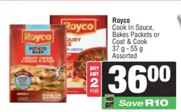 Spar Royco Cook In Sauce, Bakes Packets or Coat & Cook offer