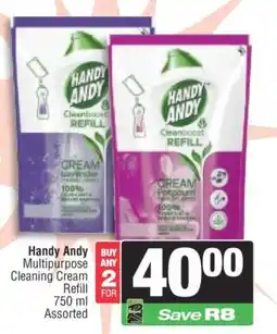 Spar Handy Andy Multipurpose Cleaning Cream Refill offer