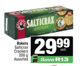 Spar Bakers Salticrax Crackers offer