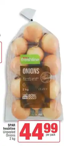 Spar SPAR freshline Unpeeled Onions offer