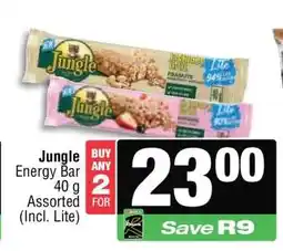 Spar Jungle Energy Bar 40 g Assorted (Incl. Lite) offer