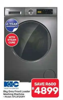 Pick n Pay Hypermarket 8kg Grey Front Loader Washing Machine offer
