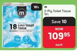 Makro m 2-Ply Toilet Tissue 18's offer