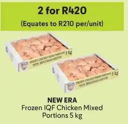 Makro NEW ERA Frozen IQF Chicken Mixed Portions 5 kg offer