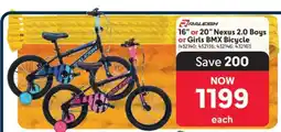 Makro Raleigh Nexus 2.0 Boys or Girls BMX Bicycle offer