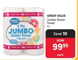 Makro GREAT VALUE Jumbo Roller Towel 4's offer