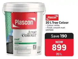 Makro Plascon 20 L True Colour offer