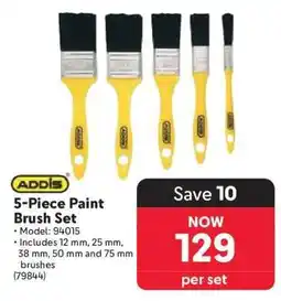 Makro ADDIS 5-Piece Paint Brush Set offer