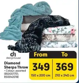 Makro Diamond Sherpa Throw offer