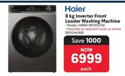 Makro Haier 8 kg Inverter Front Loader Washing Machine offer
