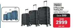 Makro 3-Piece ABS Trolley Set offer