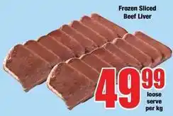 Boxer Frozen - sliced beef liver offer