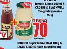 Boxer Crosse & blackwell - tomato sauce & tangy mayonnaise offer