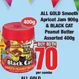 Boxer Cat - smooth apricot jam & peanut butter offer