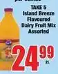 Boxer Take 5 island breeze flavoured dairy fruit mix assorted offer