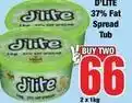 Boxer D'lite - 37% fat spread tub offer