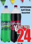 Boxer Refreshhh - soft drink offer