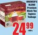 Boxer Premium black tea tagless teabags offer