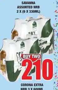 Boxer Savanna - corona extra nrb 3 x 600ml offer