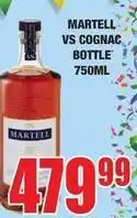Boxer Vs cognac bottle 750ml offer
