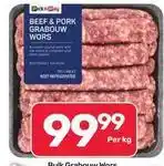 Pick n Pay Liquor Pick n pay - beef & pork grabouw wors offer
