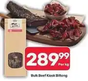 Pick n Pay Liquor Bulk beef kiosk biltong offer