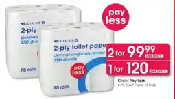 Clicks Clicks 2-Ply Toilet Paper offer