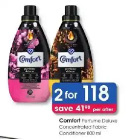 Clicks Comfort Perfume Deluxe Concentrated Fabric Conditioner offer