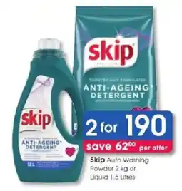 Clicks Skip Anti-Ageing Detergent offer