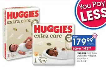 Huggies Extra Care Disposable Nappies