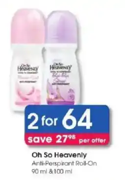 Clicks Oh So Heavenly Anti-Perspirant Roll-On offer