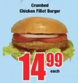 Boxer Crumbed Chicken Fillet Burger offer