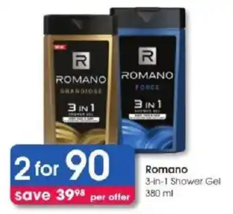 Clicks Romano 3-in-1 Shower Gel offer