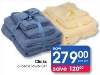Clicks Clicks 6-Piece Towel Set offer