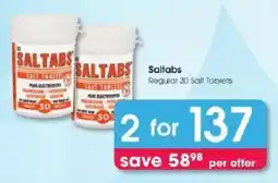 Clicks Saltabs Salt Tablets offer