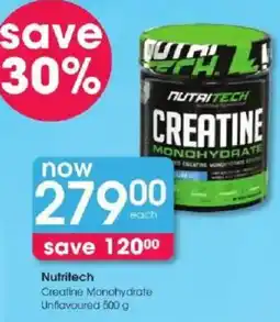 Clicks Nutritech Creatine Monohydrate offer