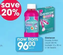 Clicks Gaviscon Double Action offer