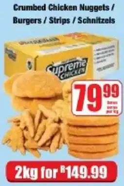 Boxer Supreme Chicken Crumbed Chicken Nuggets / Burgers / Strips / Schnitzels offer
