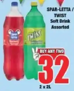 Boxer SPAR-LETTA / TWIST Soft Drink Assorted offer