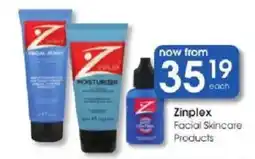 Clicks Zinplex Facial Skincare Products offer