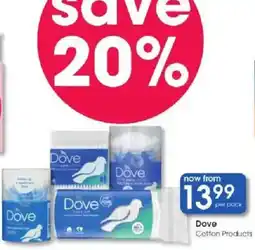 Clicks Dove Cotton Products offer