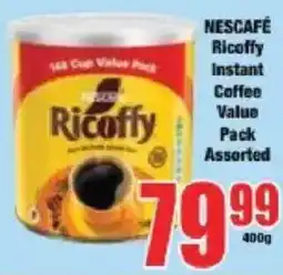 Boxer NESCAFÉ Ricoffy Instant Coffee Value Pack Assorted offer