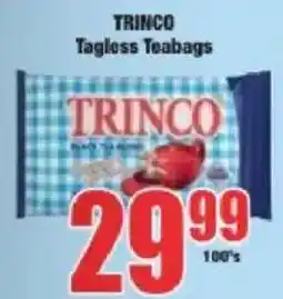 Boxer TRINCO Tagless Teabags offer