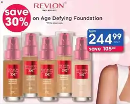 Clicks Revlon Age Defying Foundation offer