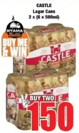 Boxer CASTLE Lager Cans offer