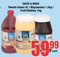 Boxer TASTE & MORE Tomato Sauce / Mayonnaise / Fruit Chutney offer