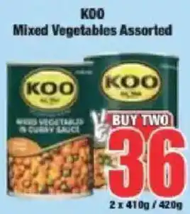 Boxer KOO Mixed Vegetables Assorted offer