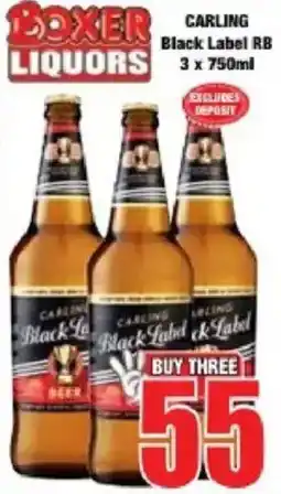 Boxer CARLING Black Label RB offer
