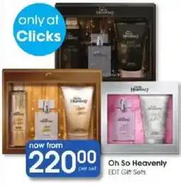 Clicks Oh So Heavenly EDT Gift Sets offer