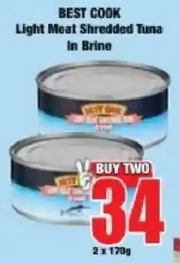 Boxer BEST COOK Light Meat Shredded Tuna In Brine offer